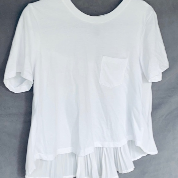 Forever 21 high low white top - Picture 2 of 3
